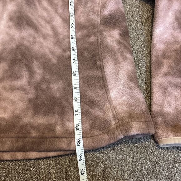 Patagonia Sweater Women Small Tye Synchilla Fleece Sweatshirt 1/4 Zip Pullover - Picture 2 of 9